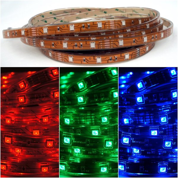 1m ~ 10m IP68 LED Strips RGB für Unterwasserbeleuchtung Silikon Komplettset
