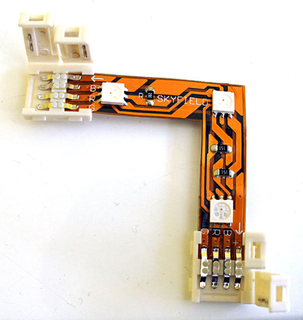 Eckverbinder IP44 Winkel Verbinder für SKYFIELD LED SMD RGB Streifen Strips